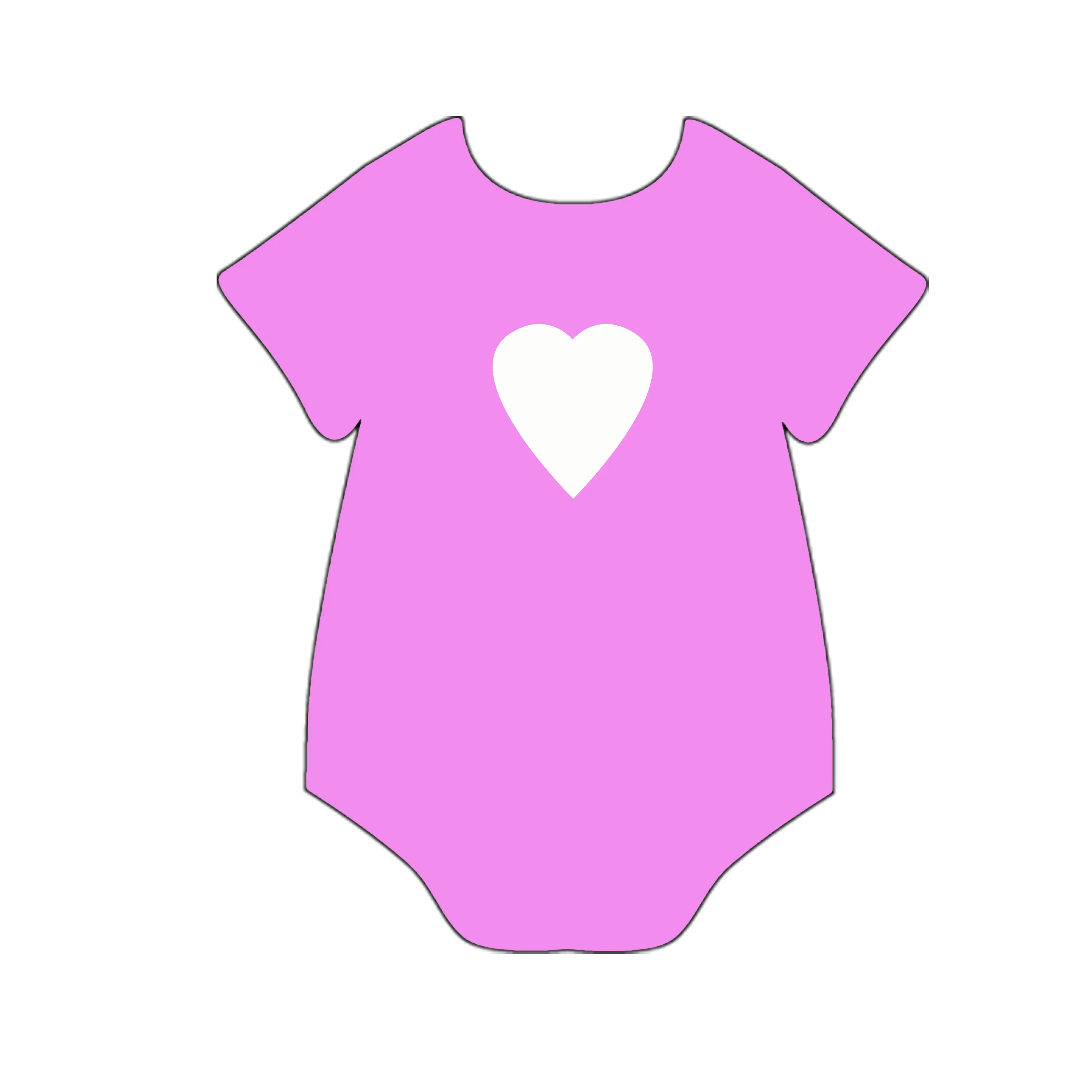Cute Pink Onesie with Heart Design