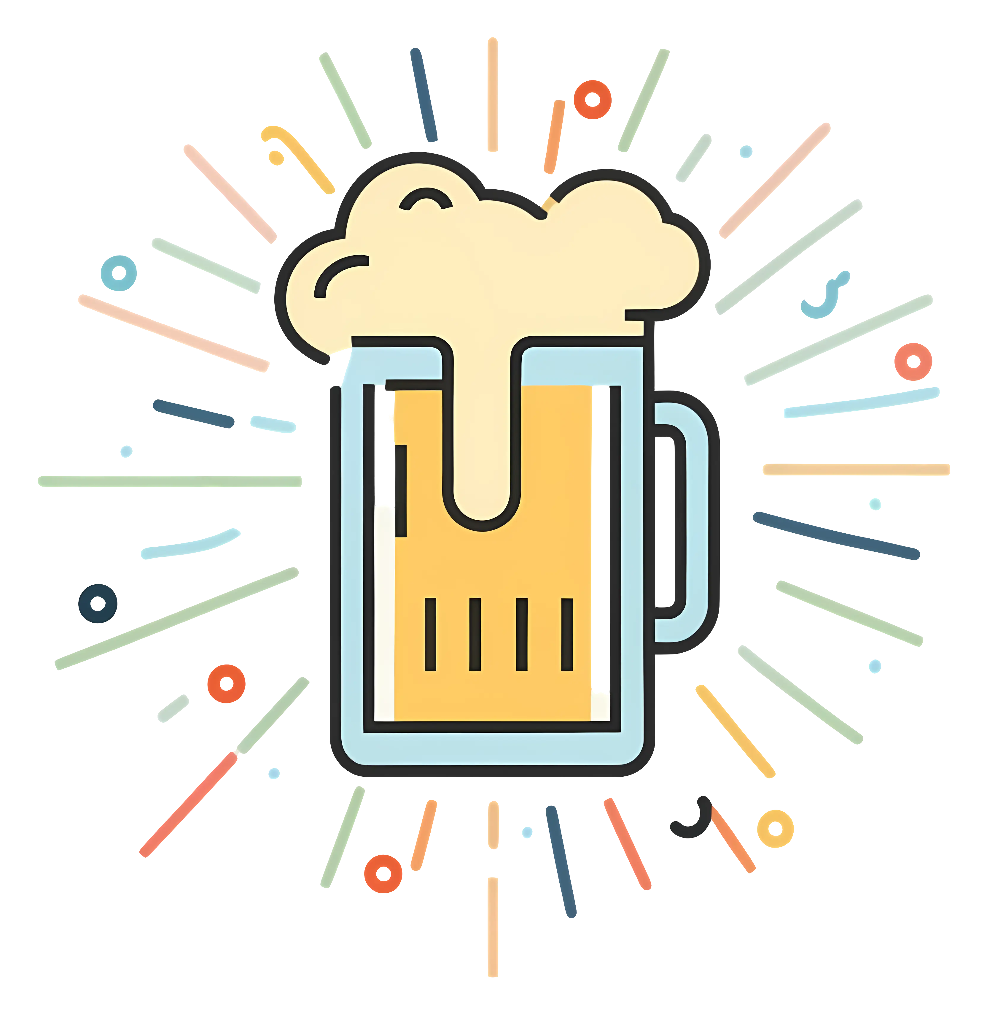 Beer Mug with Foam