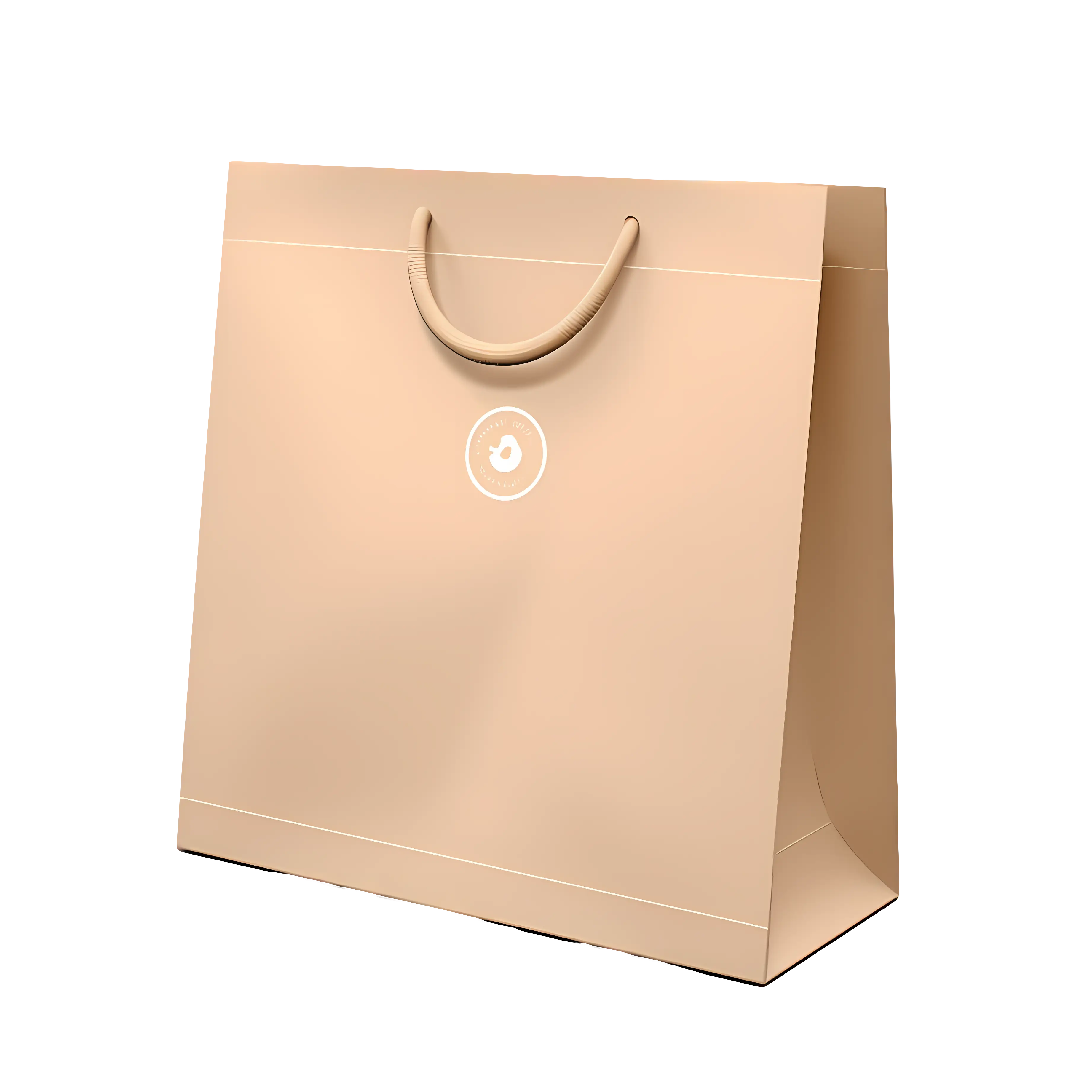 Beige Shopping Bag Design