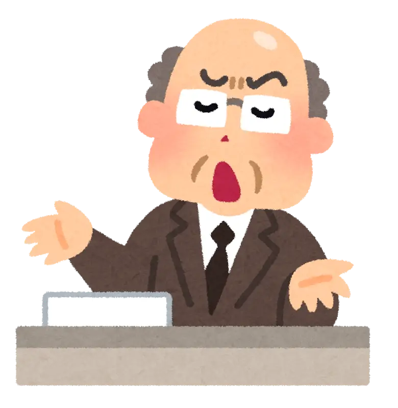 Cartoon Speaker Giving a Presentation