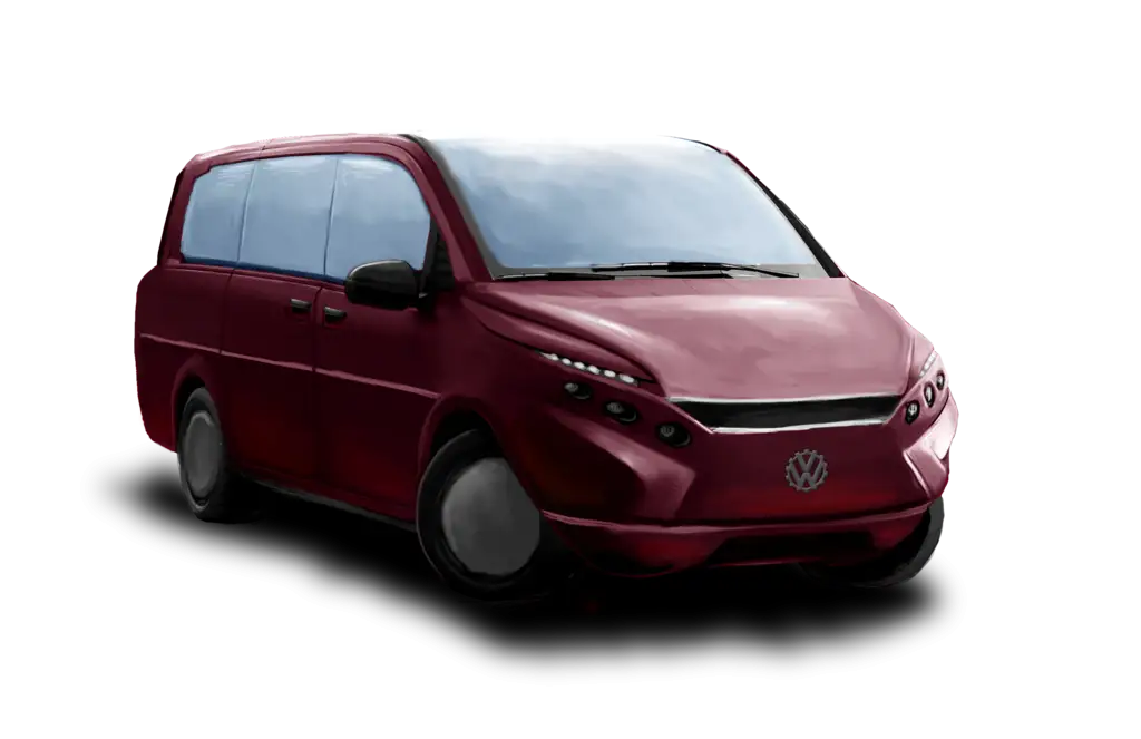 Red Van Illustration