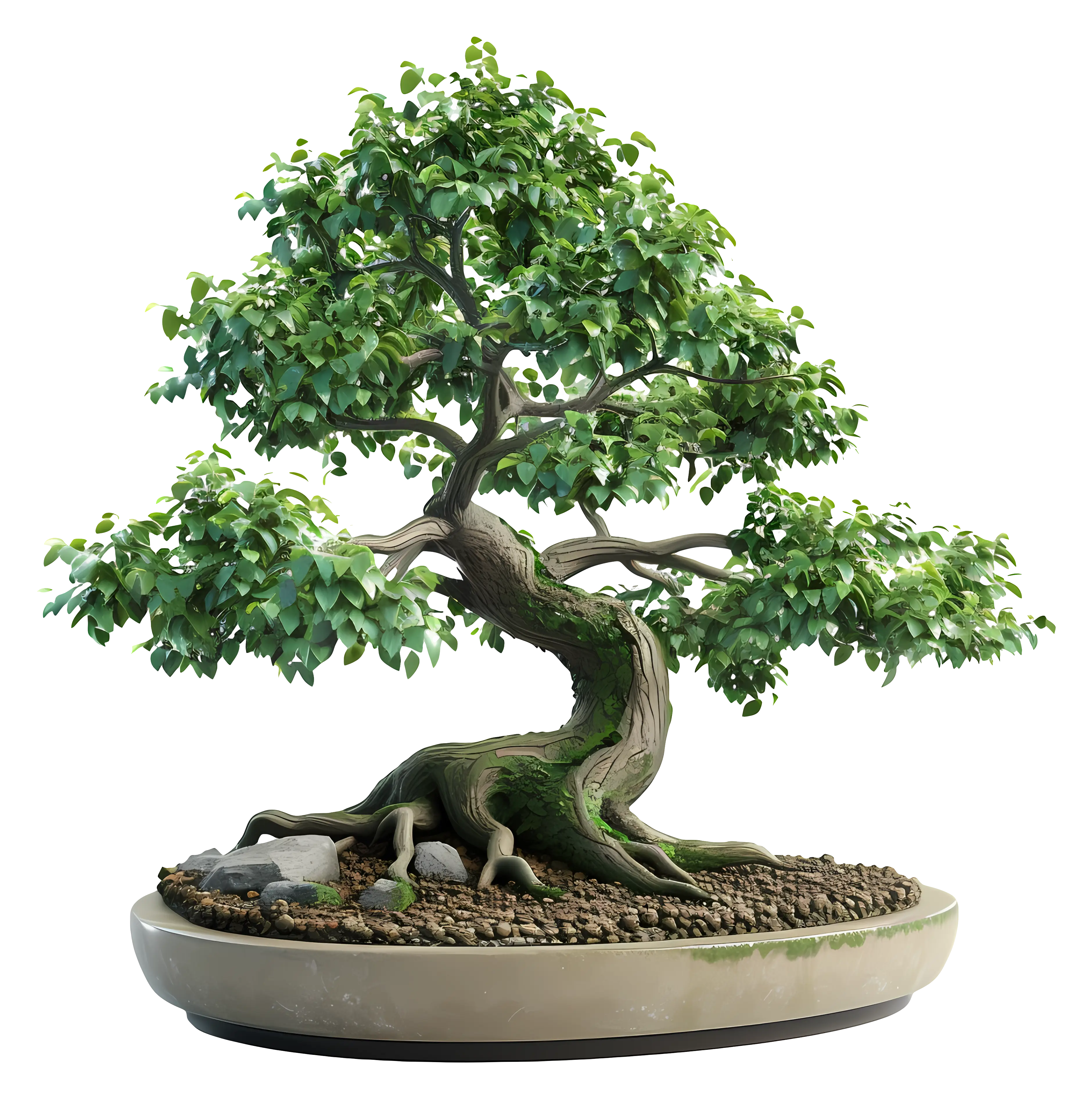 Decorative Bonsai Tree Illustration