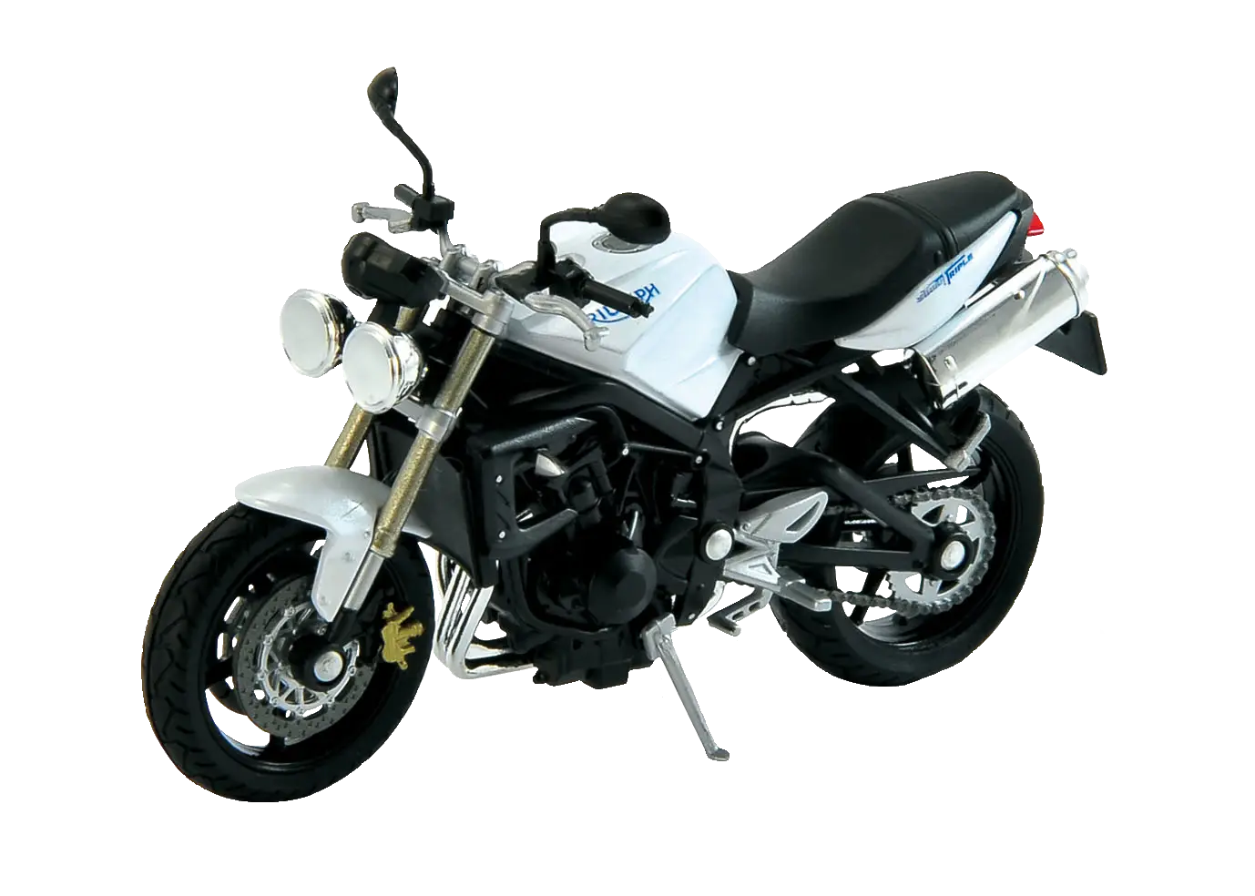 White and Black Sports Motorcycle