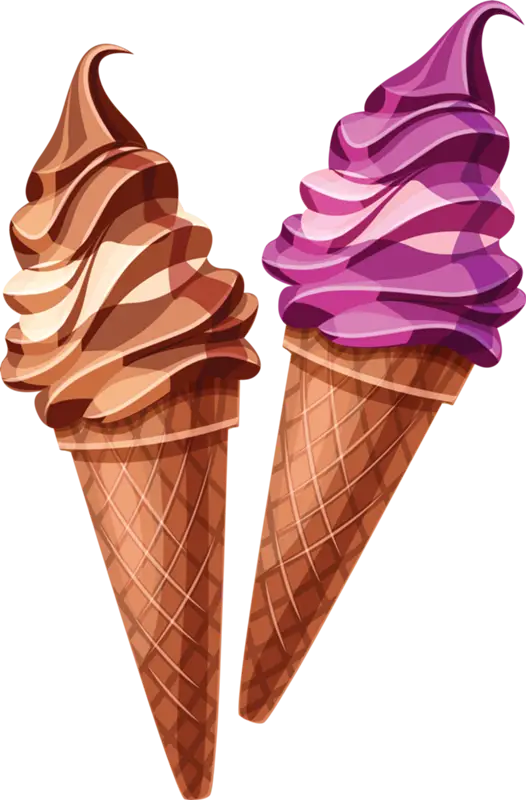 Delicious Chocolate and Berry Ice Cream Cones