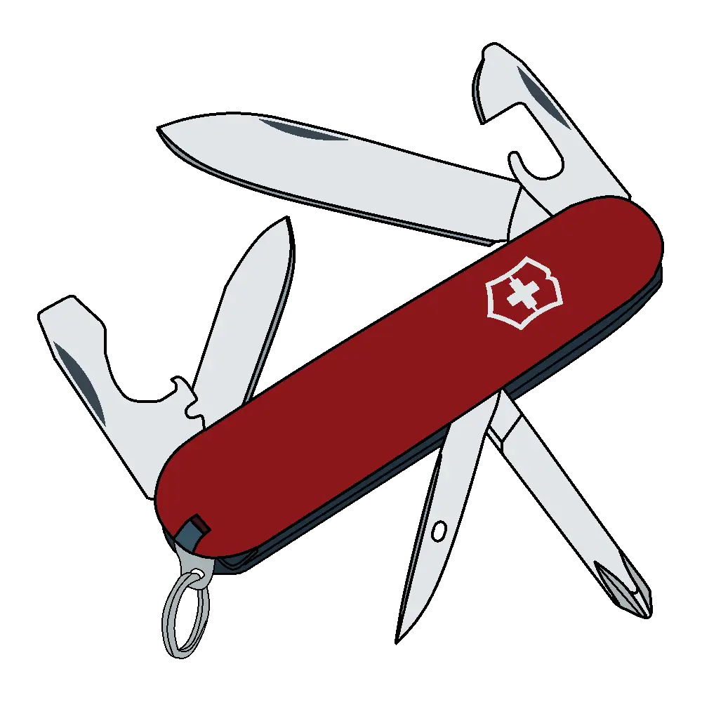 Red Swiss Army Knife Multitool