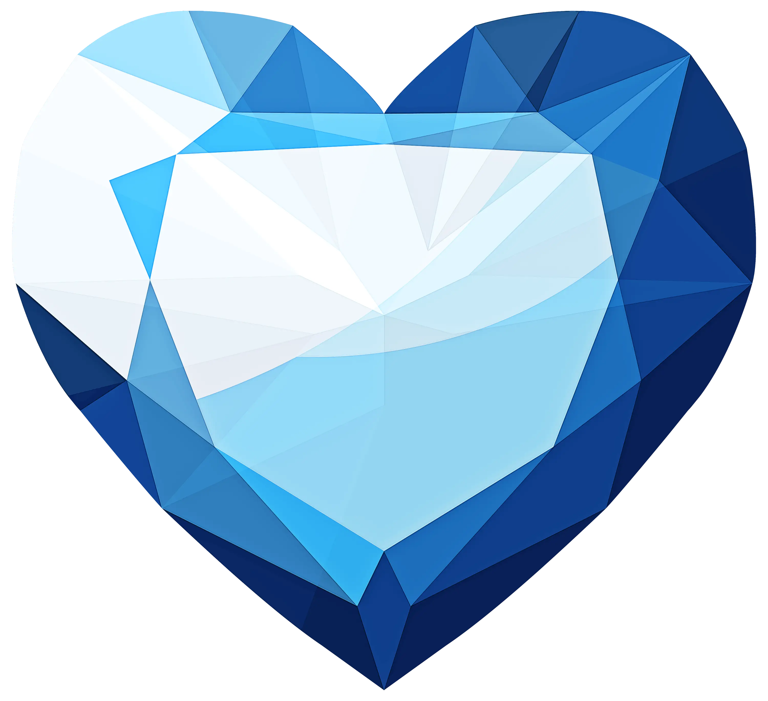 Blue Gemstone Heart