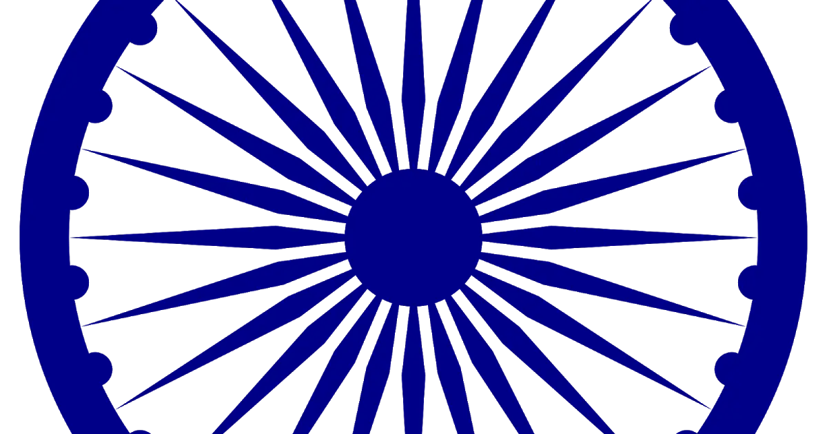 Blue Ashoka Chakra Symbol