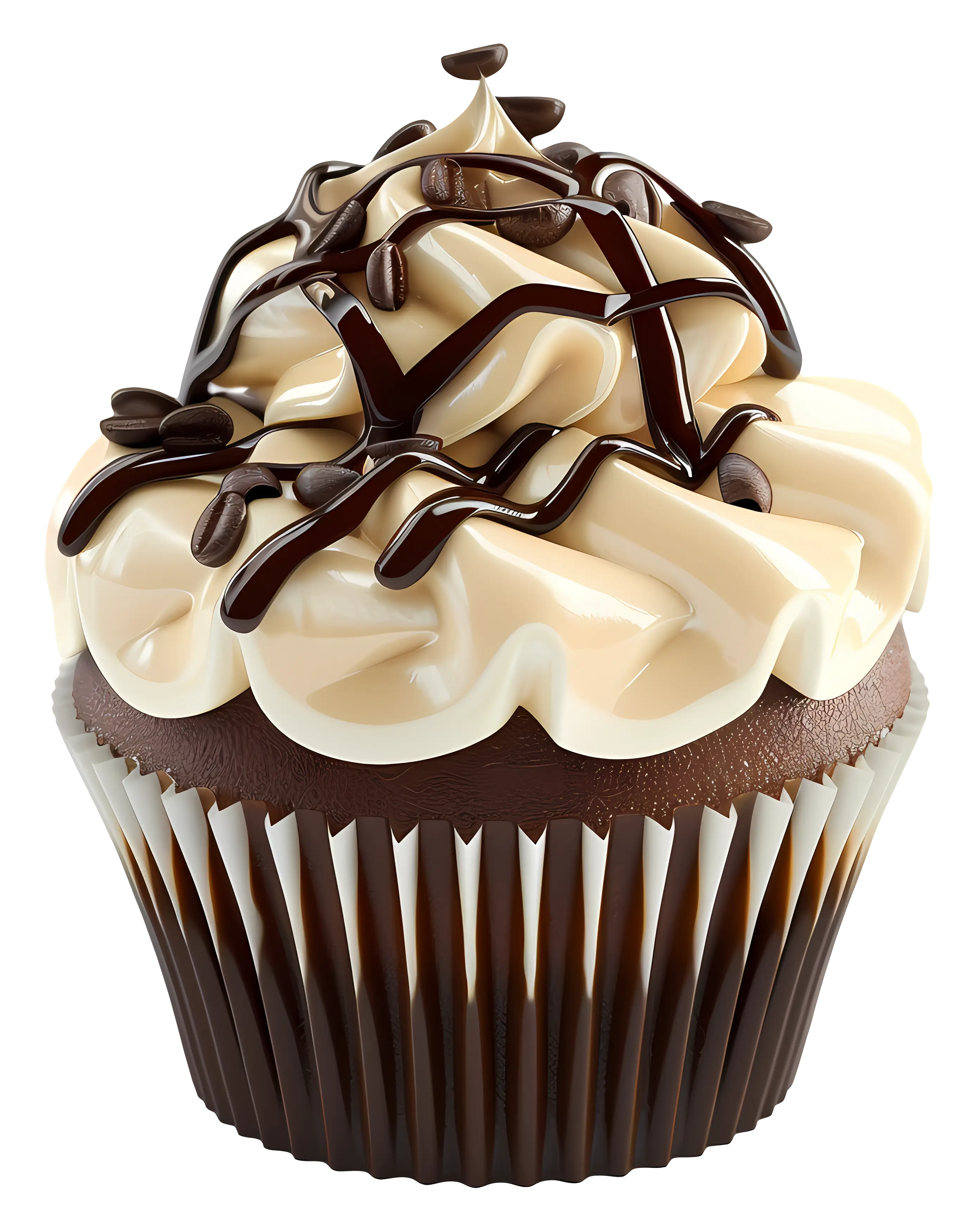Delicious Chocolate Cupcake with Cream