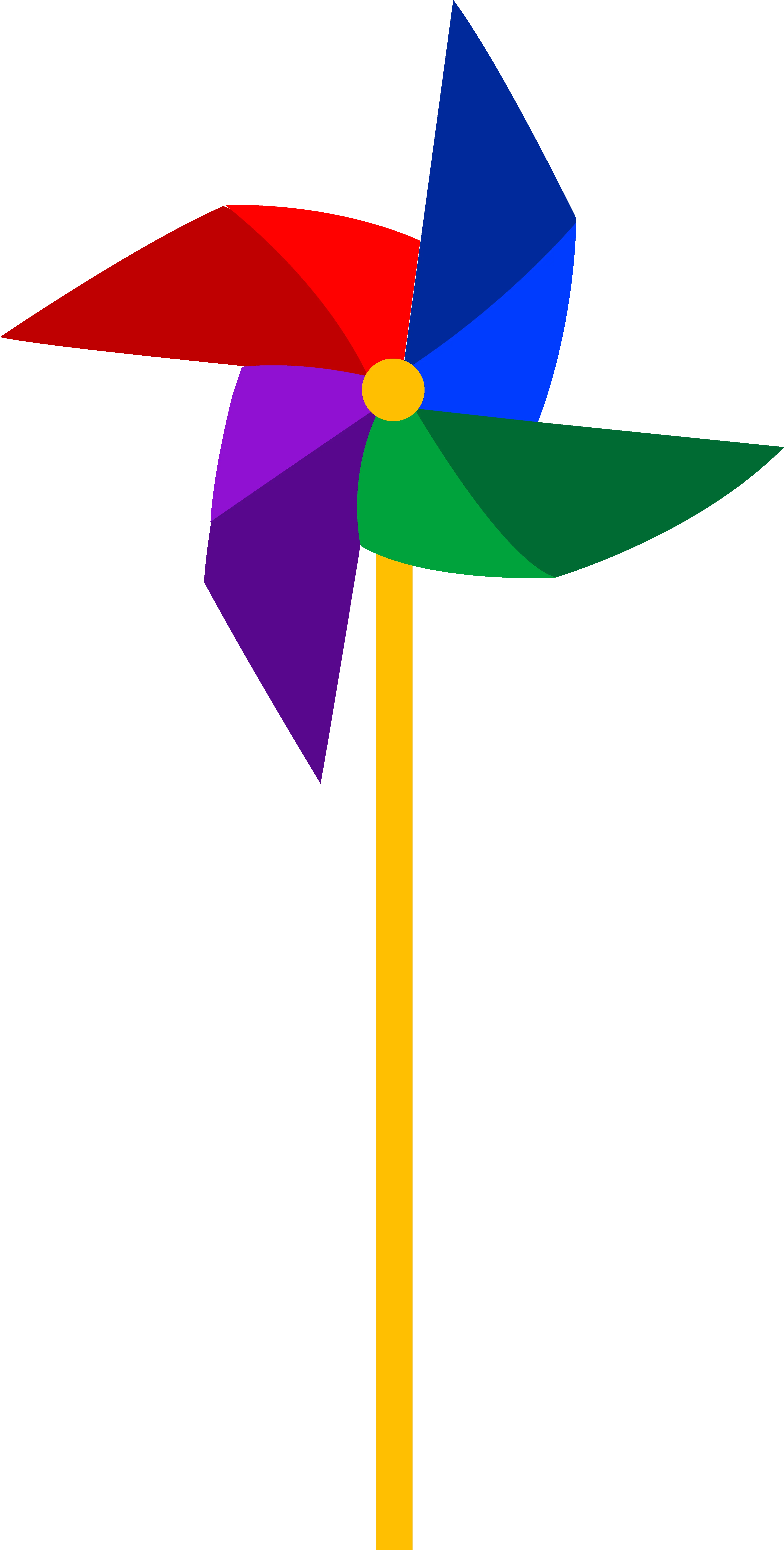 Bright Colorful Pinwheel Toy Illustration