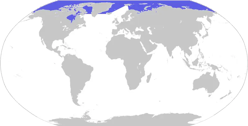 World Map with Highlighted Area