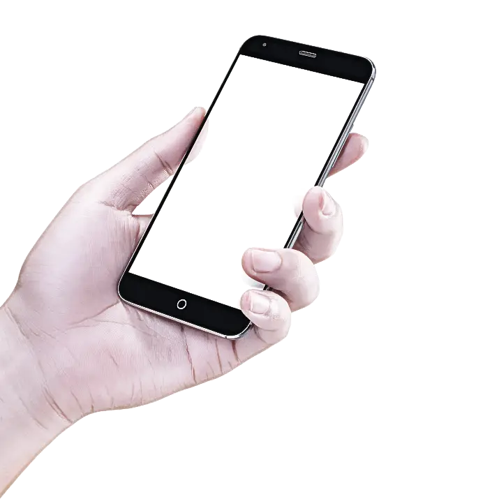 Illustration of Hand Holding Smartphone