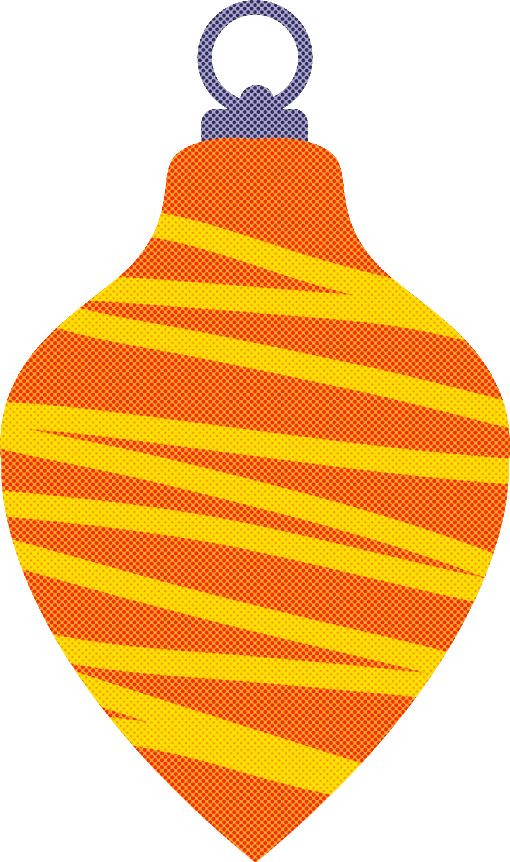 Festive Orange Ornament for Christmas