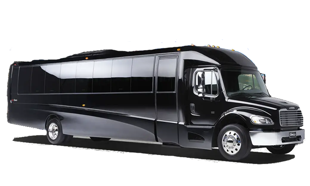 Sleek Black Luxury Bus for Comfortable Travel