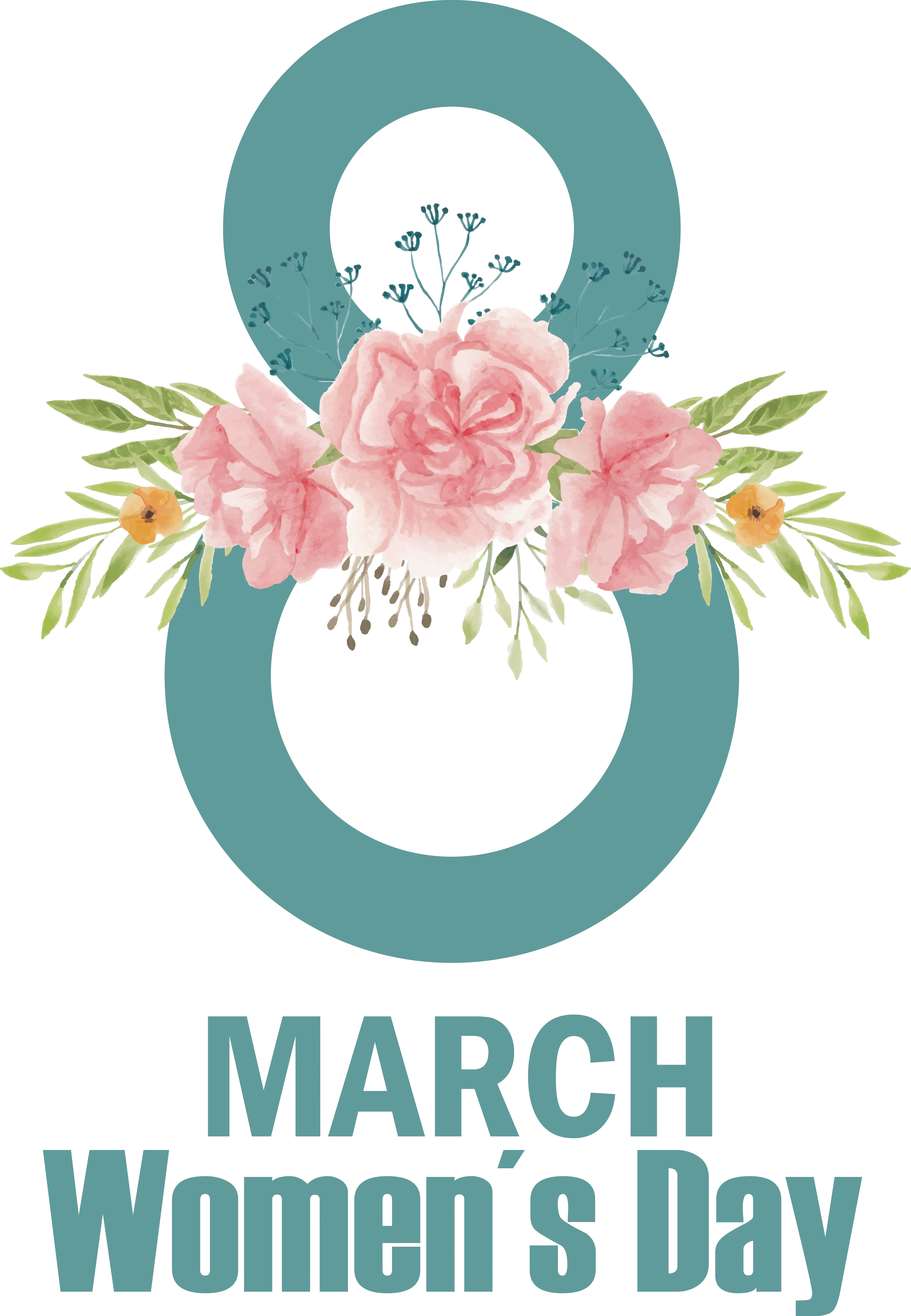 Elegant Floral Design for Women&#039;s Day