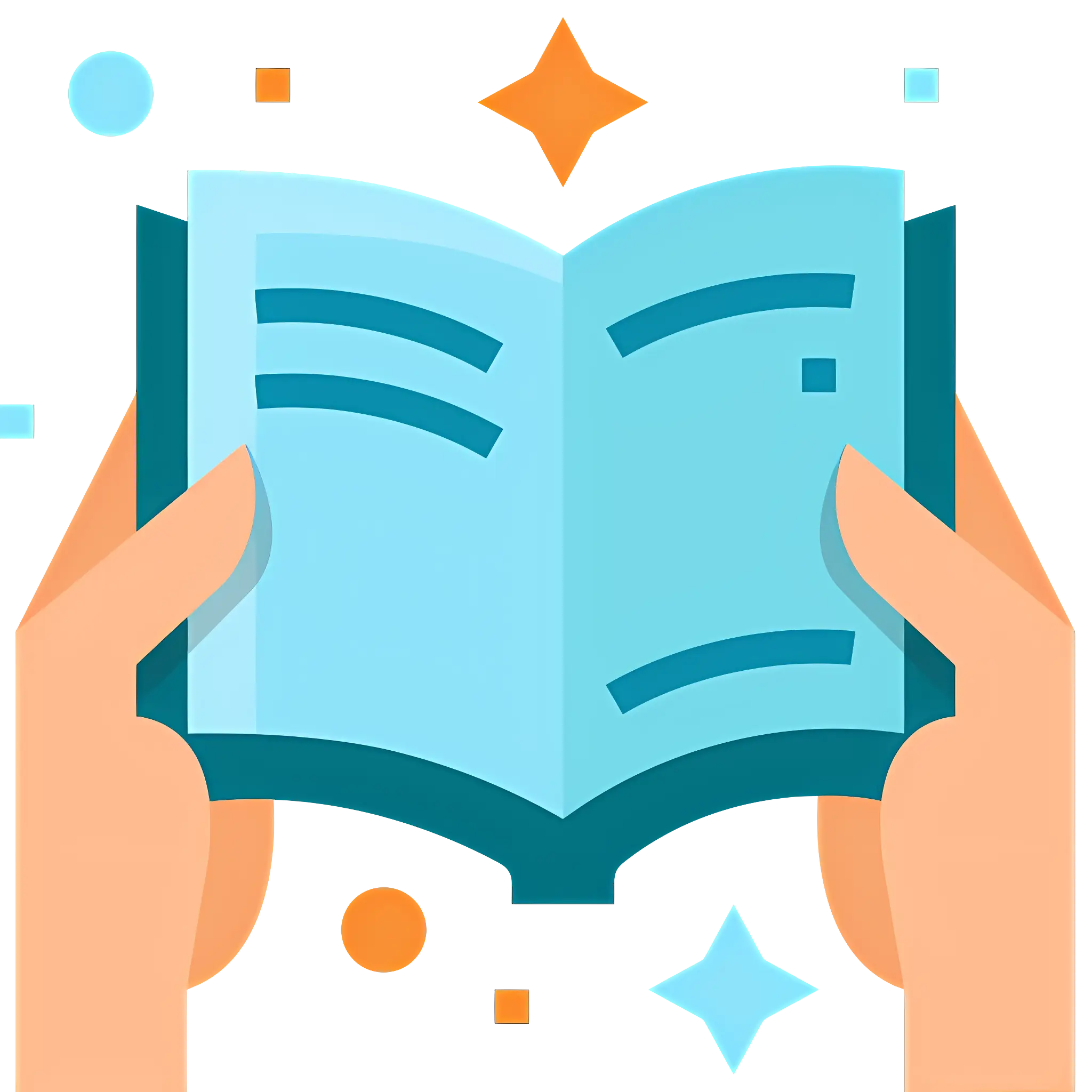 Open Book in Hands