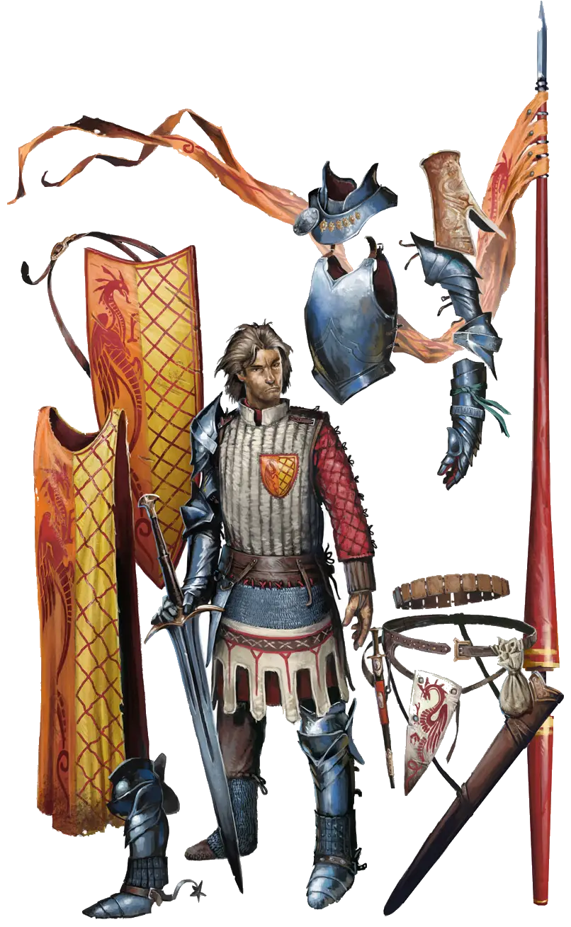 Medieval Knight Armor with Weapons