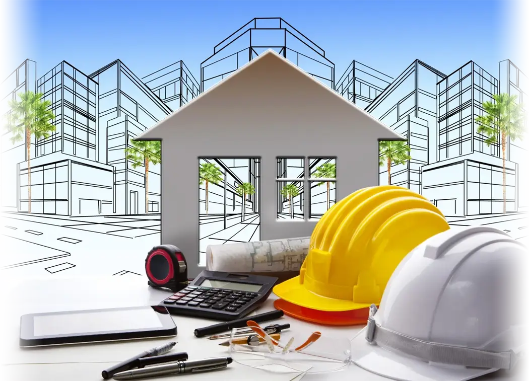 Construction Equipment and Blueprints