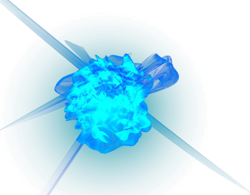 Blue Energy Burst Effect