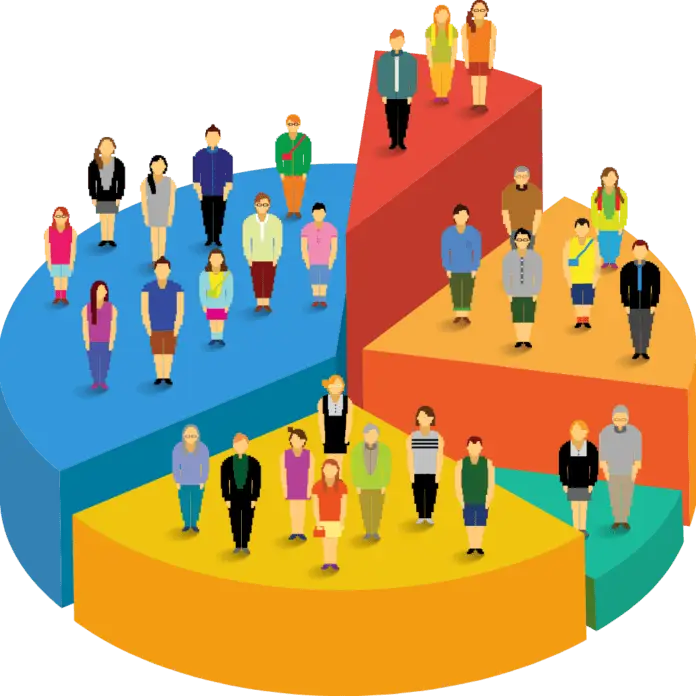 Pie Chart with People Segments