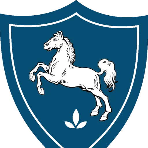 White Horse on Blue Shield
