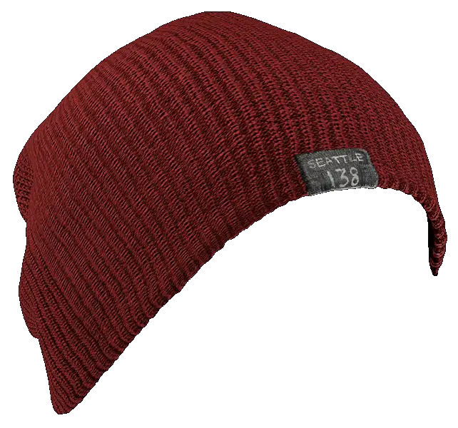 Red Knit Beanie Design