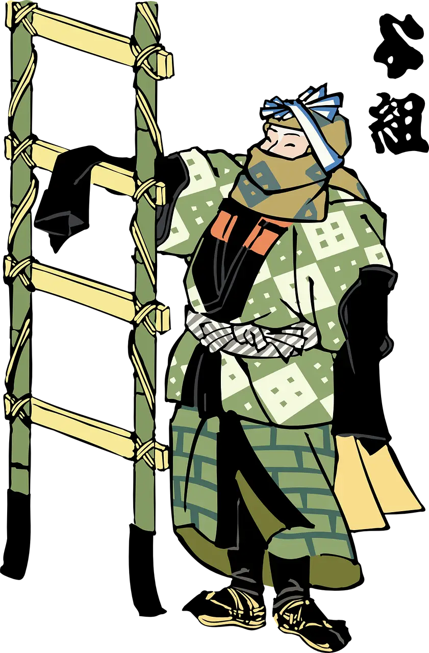 Traditional Japanese Samurai Character