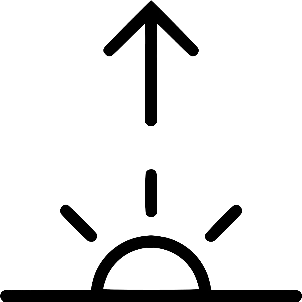 Sunrise Arrow Symbolizing a New Day