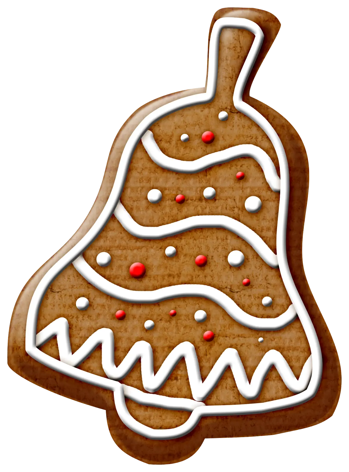 Festive Gingerbread Bell Cookie