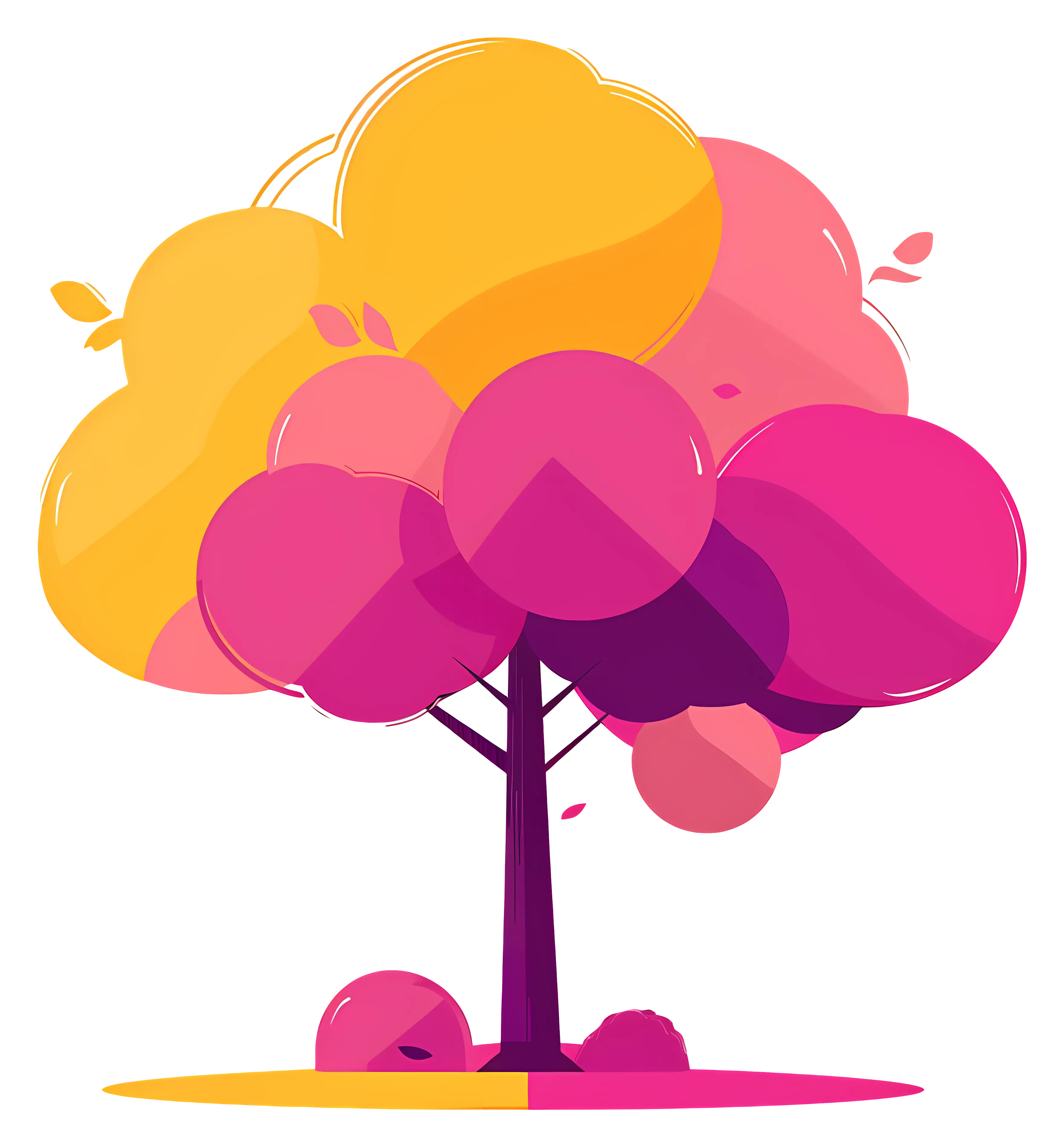 Vibrant Colorful Tree