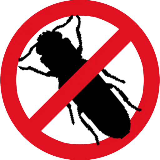 No Insects Warning Sign for Pest Control
