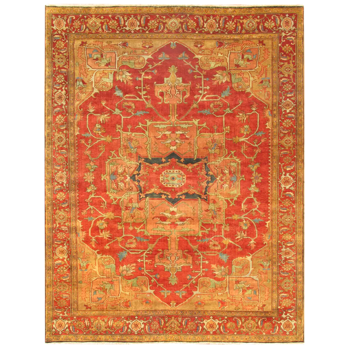 Decorative Red Carpet with Detailed Designs