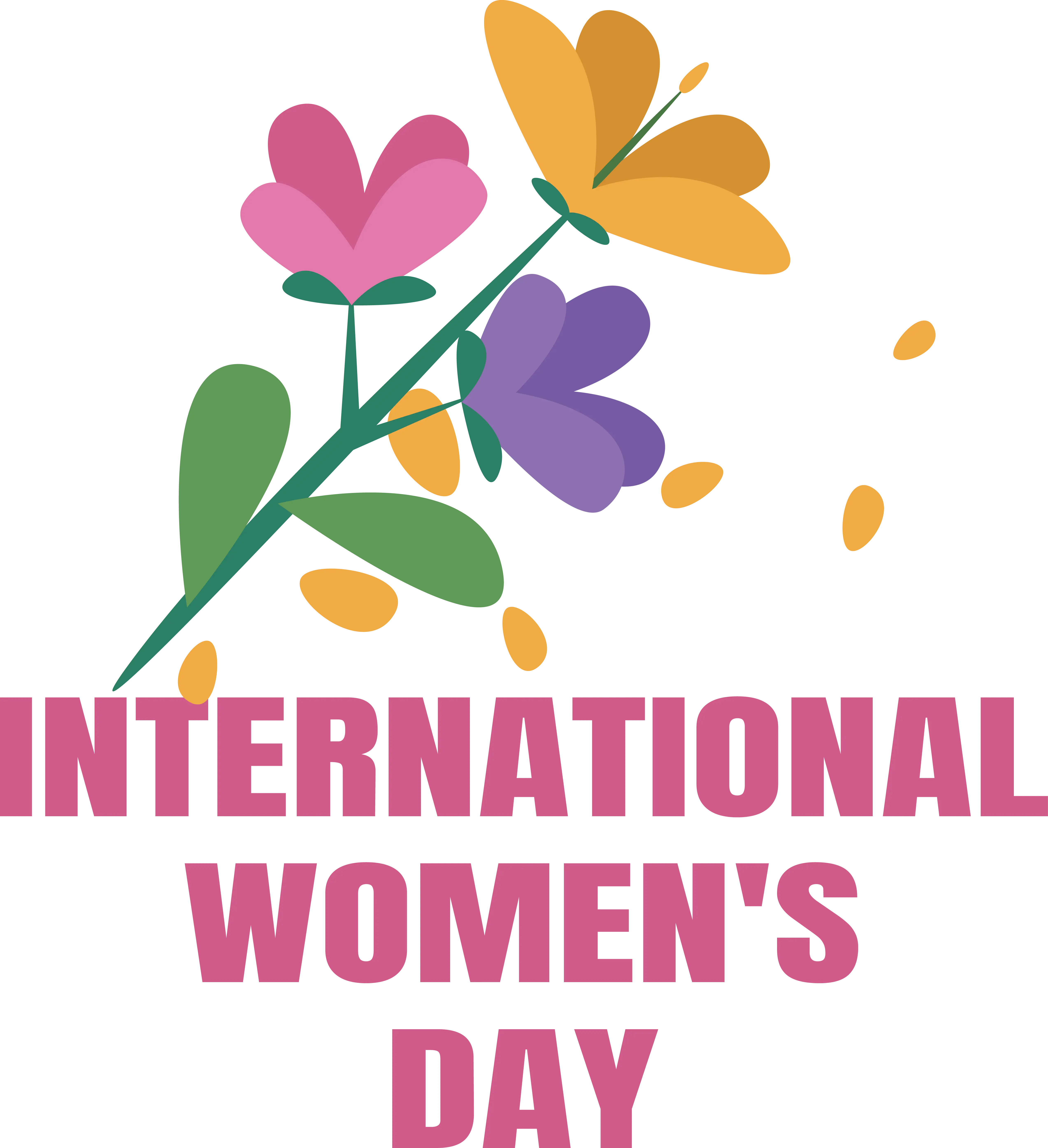 International Women&#039;s Day Celebration with Flowers