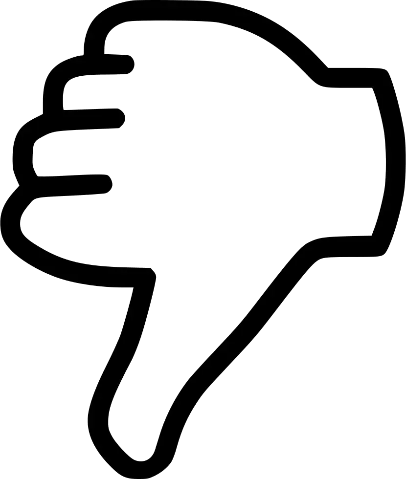 Thumbs Down Dislike Icon