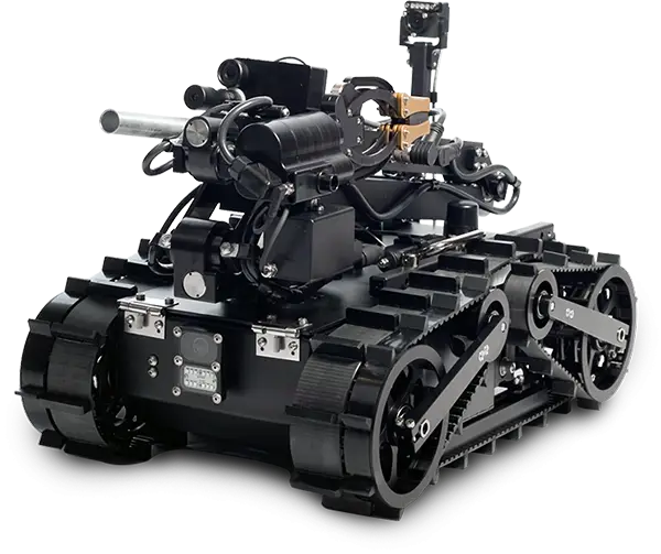 Advanced Black Robot with Tracks