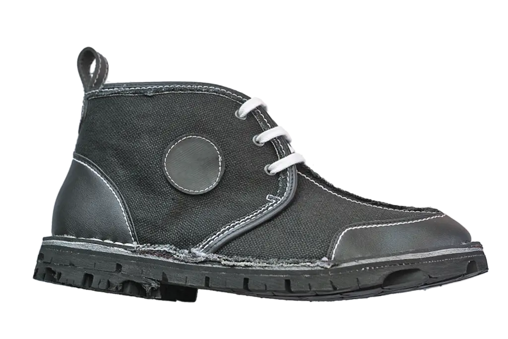 Black Ankle Boot with Laces