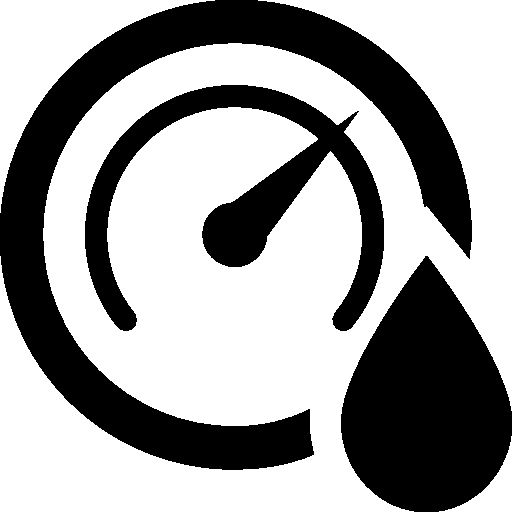 Fuel Gauge with Drop Icon