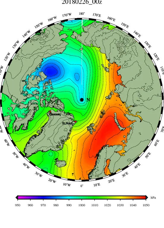 Climate Representation Map of the Arctic Region