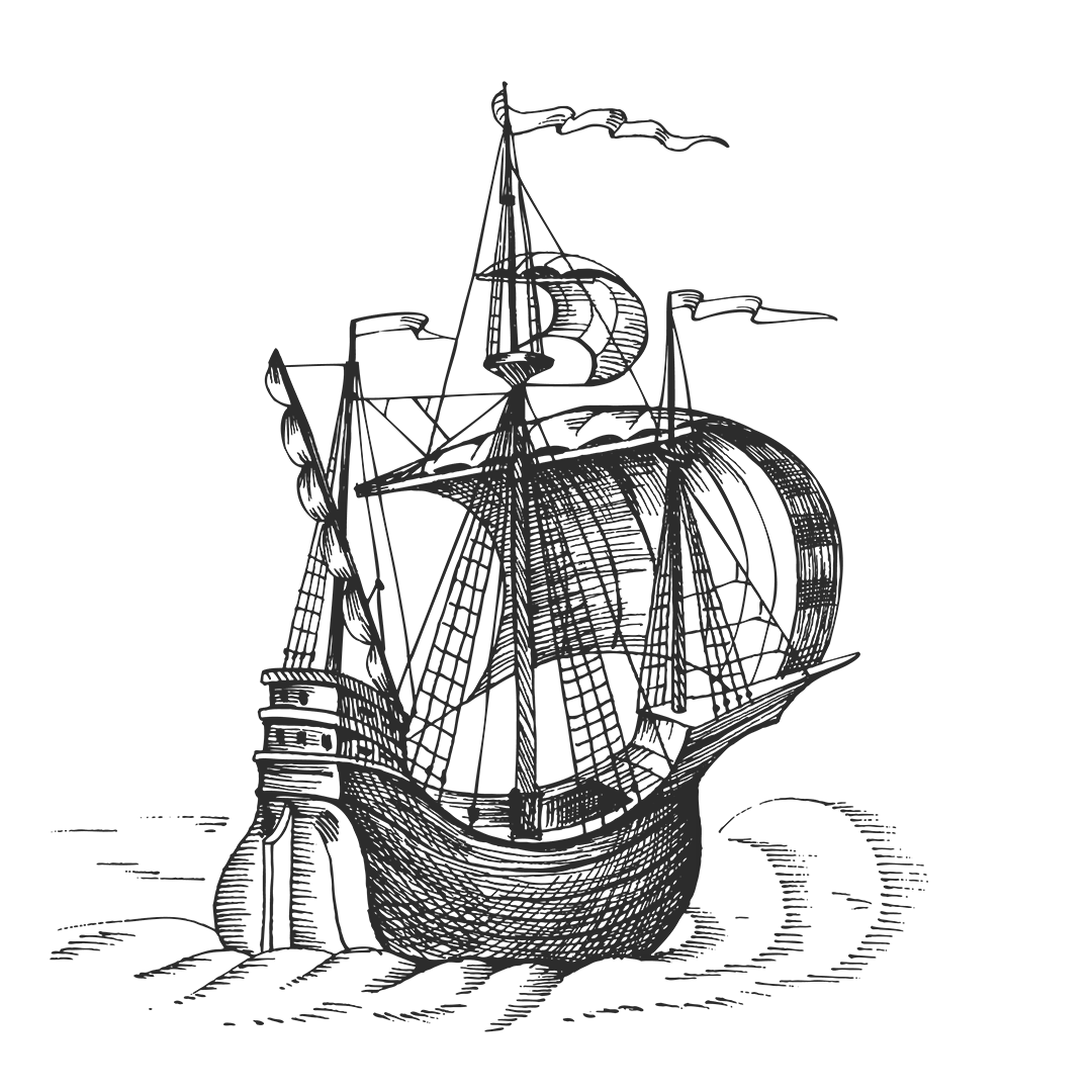 Vintage Sailing Ship Illustration