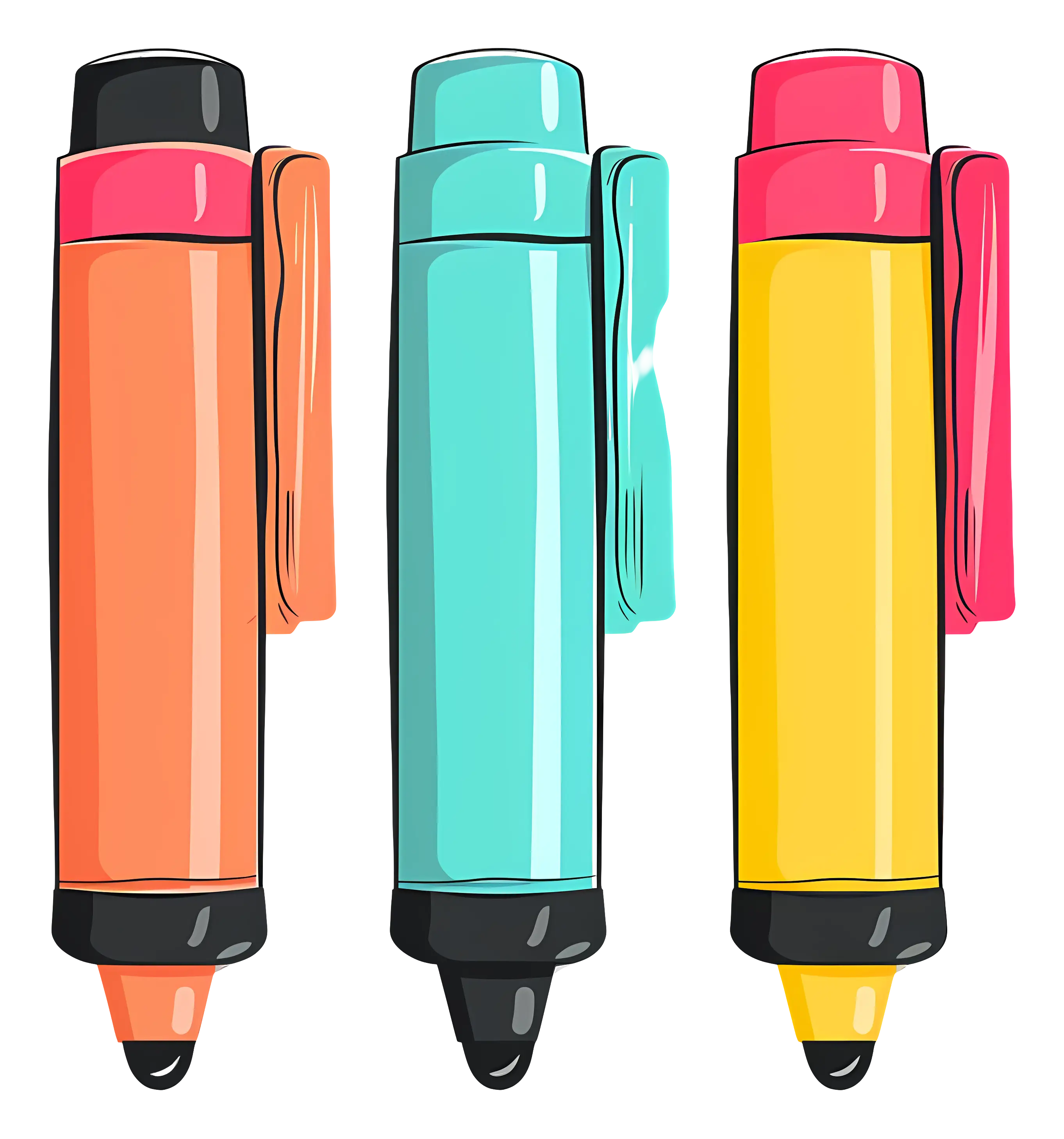 Colorful Markers for Writing