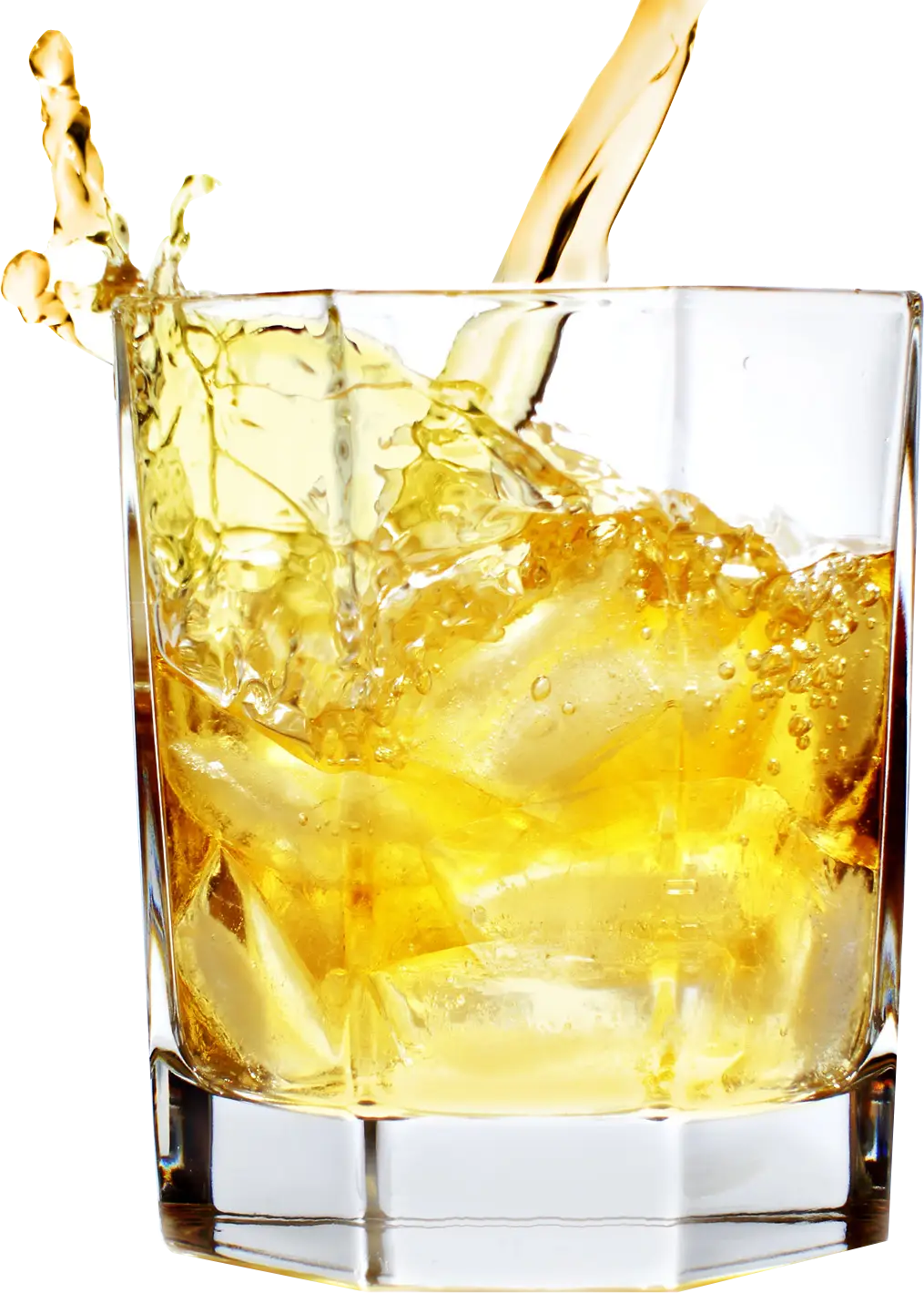 Whiskey Glass with Ice
