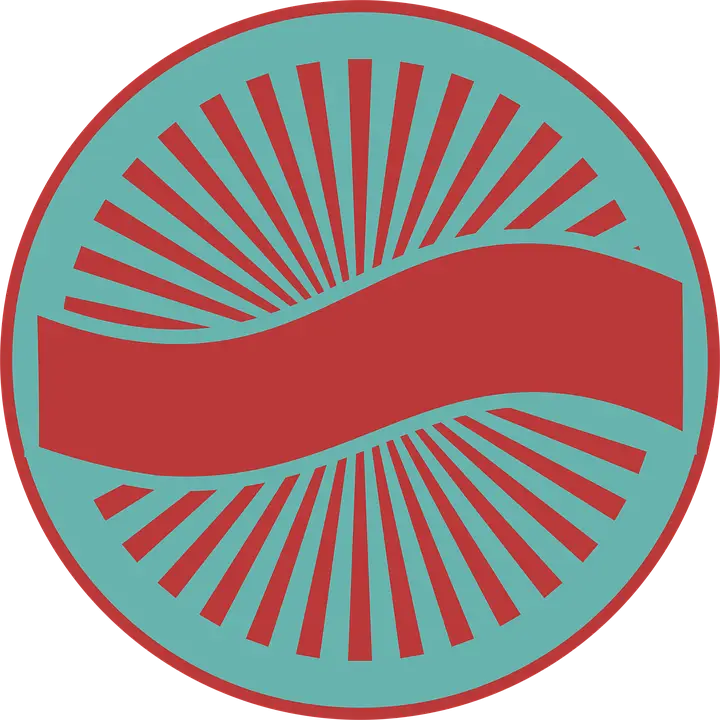 Abstract Red and Blue Circle Logo