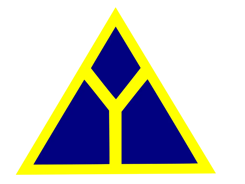 Abstract Blue and Yellow Triangle Logo Design