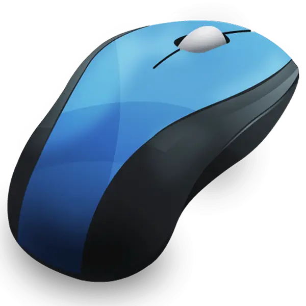 Wireless Blue Computer Mouse