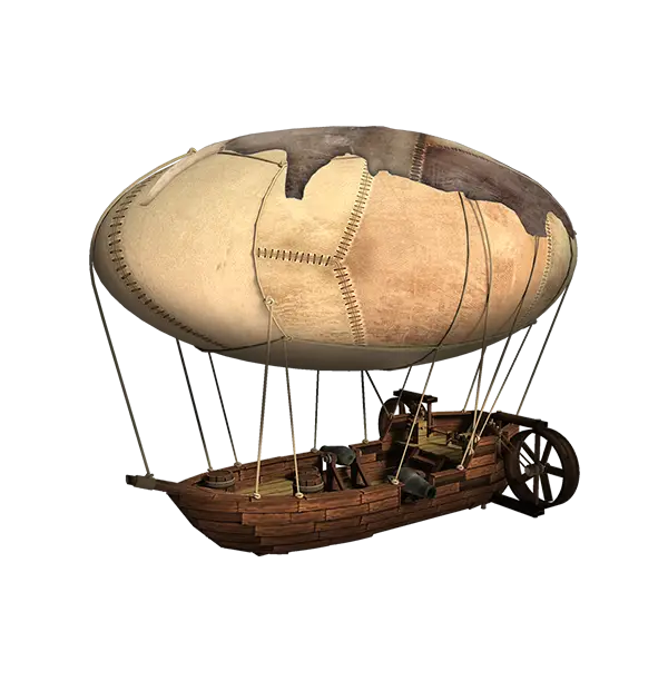 Vintage Wooden Airship