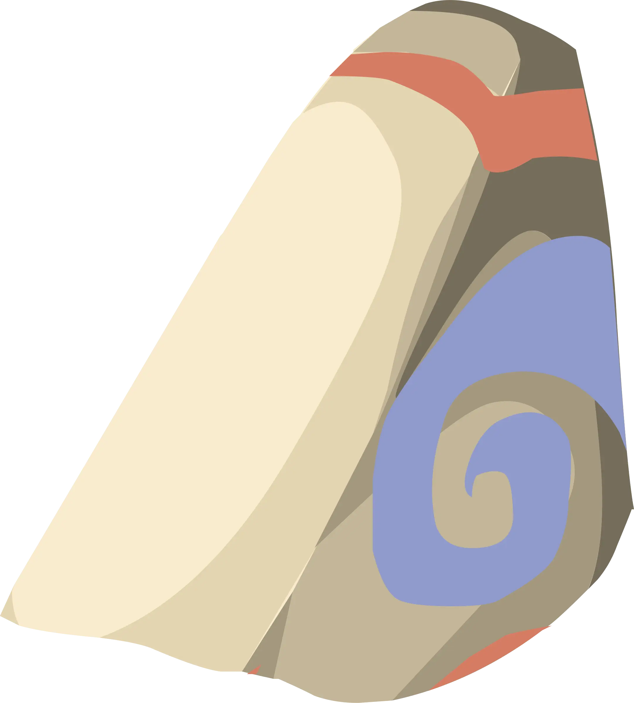 Patterned Rock Illustration