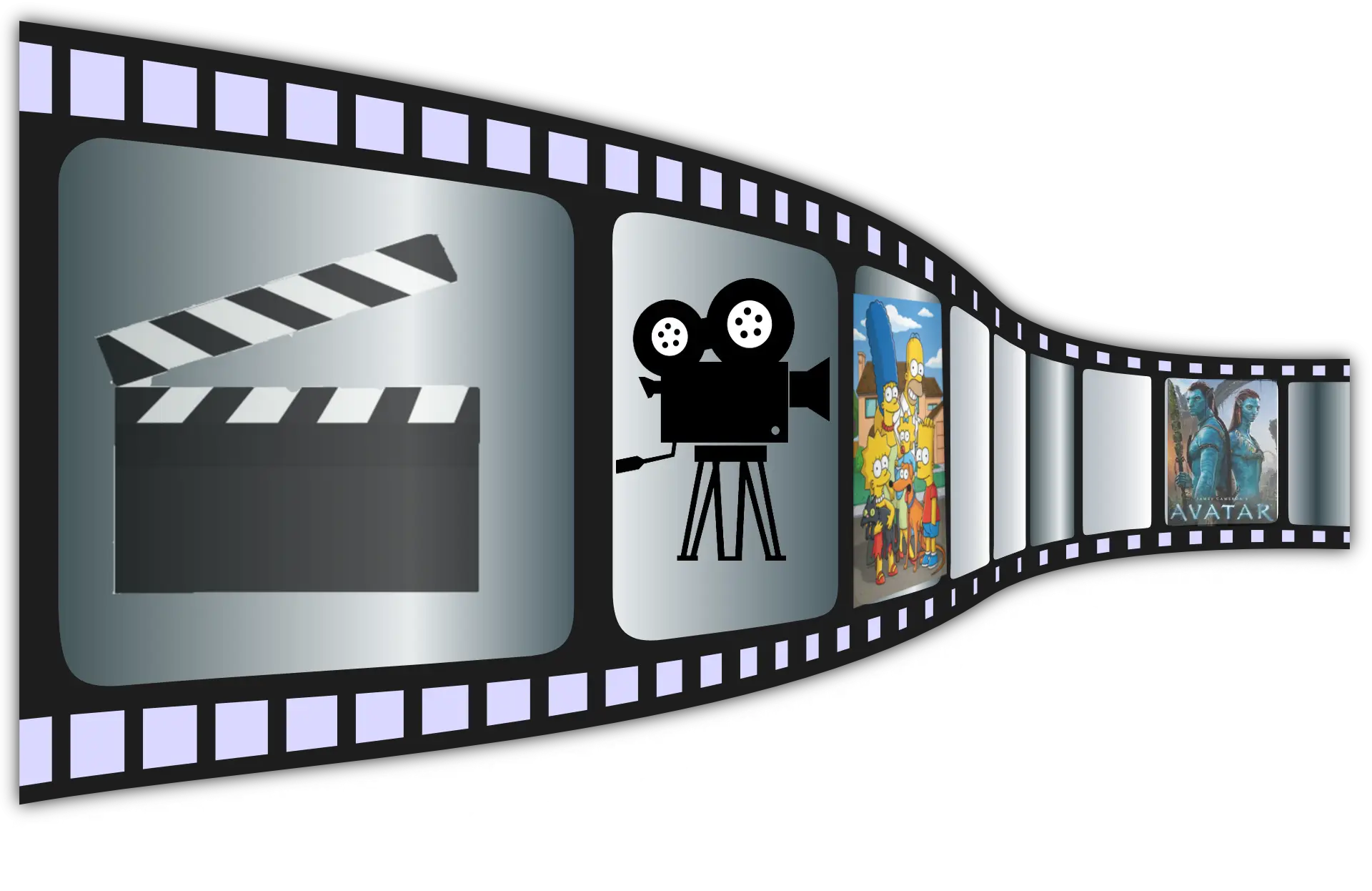 Filmstrip with Movie Elements