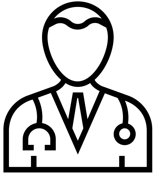 Doctor Outline Icon Illustration