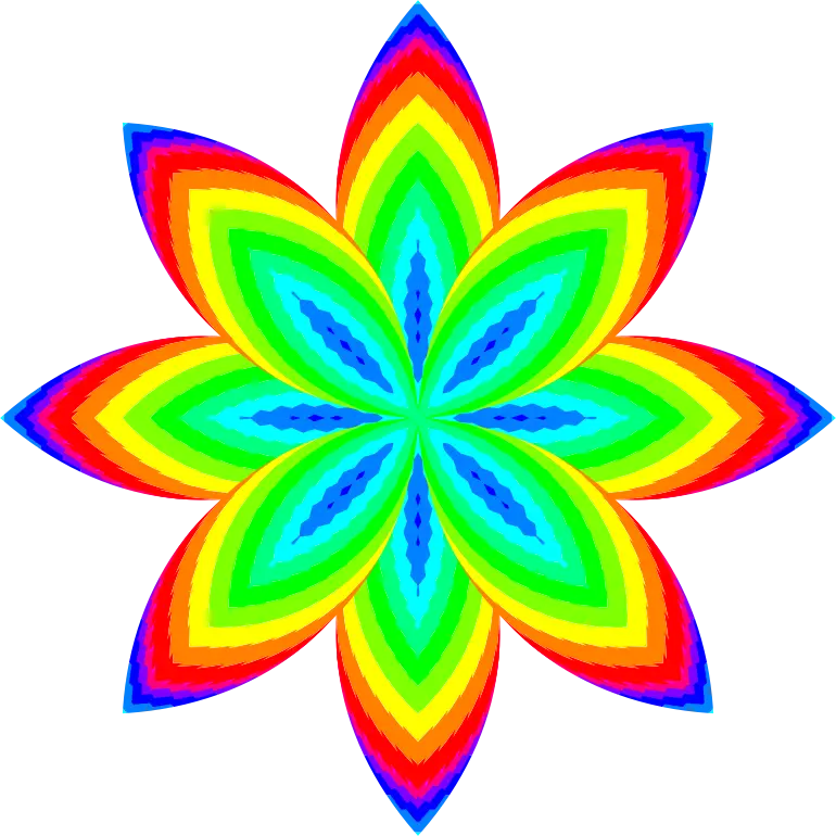 Vibrant Rainbow Mandala Design