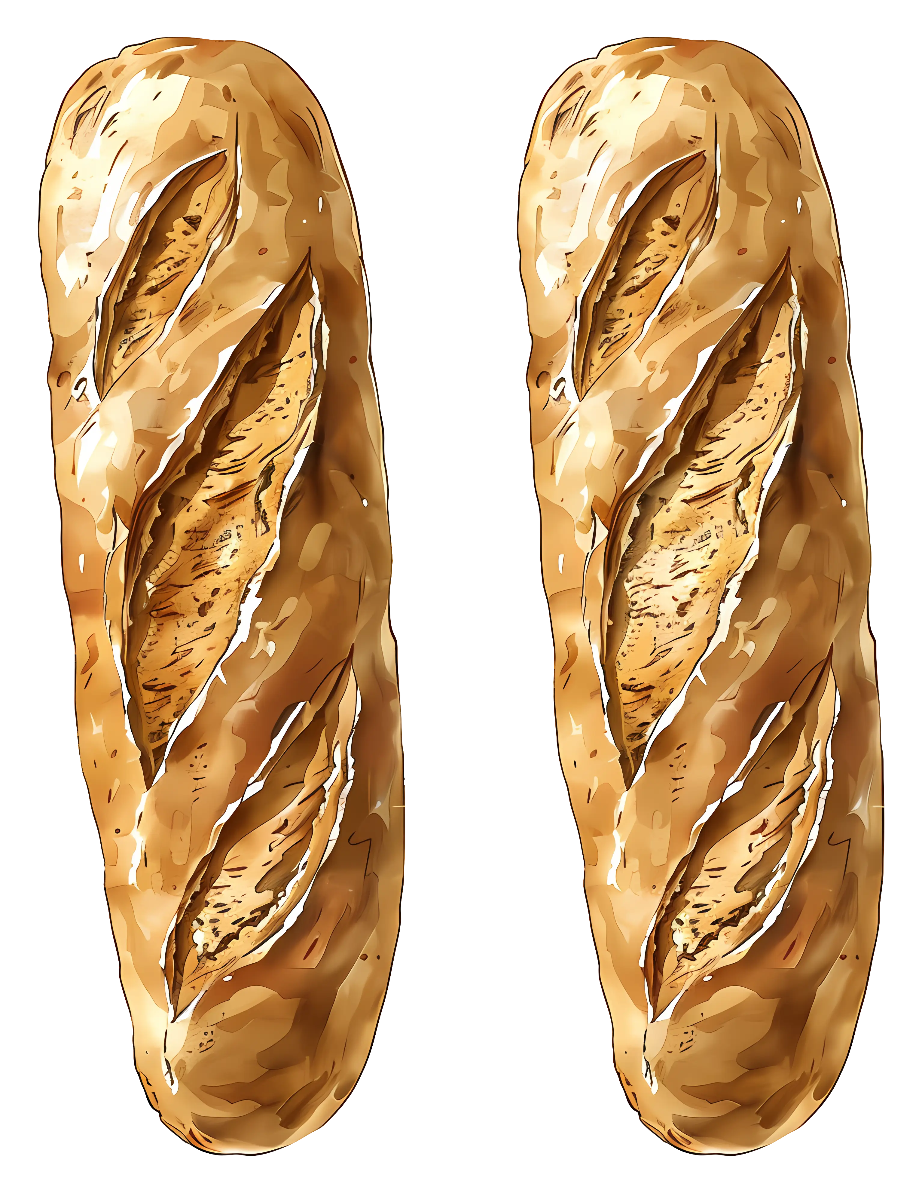 Two Crusty Baguettes