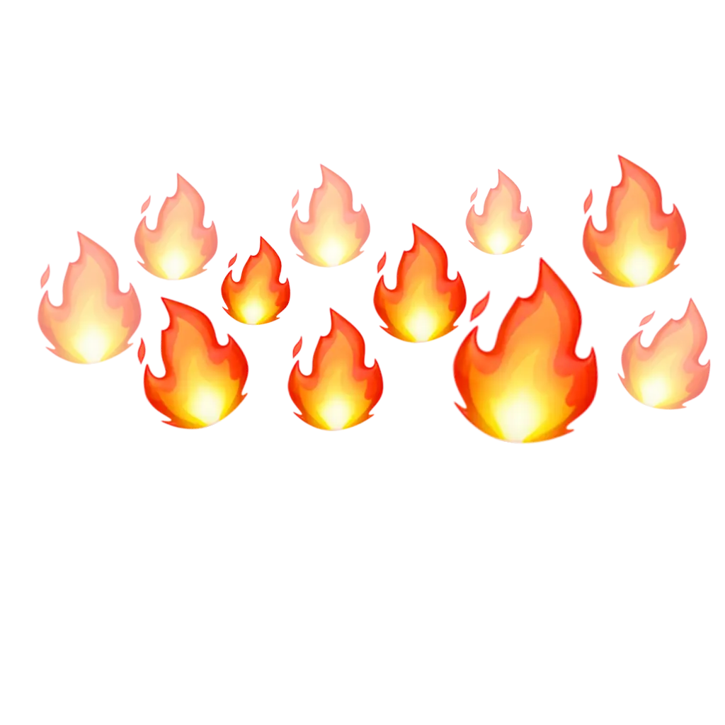 Bright Flames Illustration